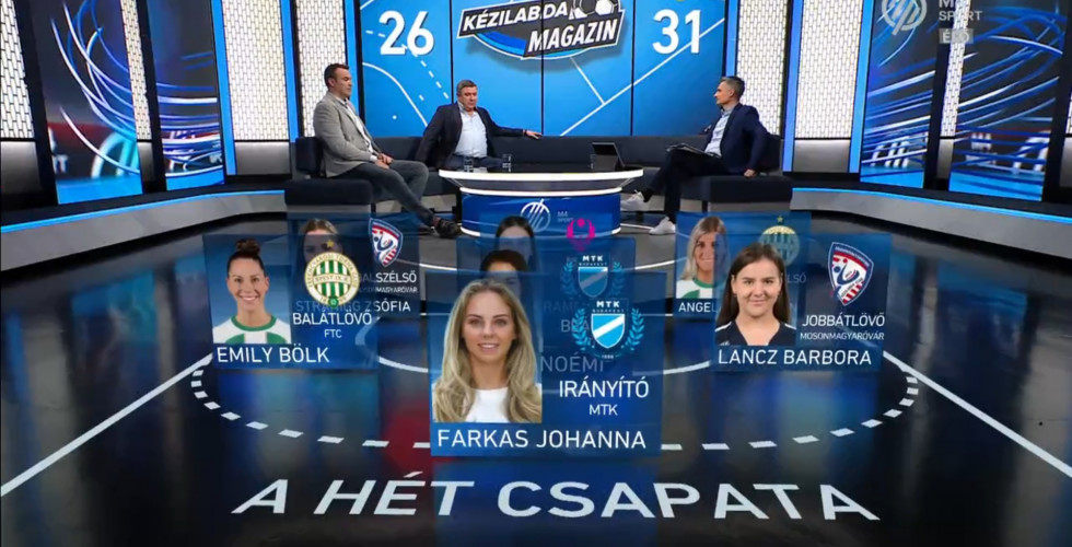Lancz Barbora és Stranigg Zsófia a hét csapatában!