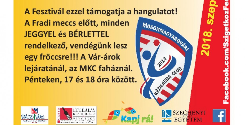 Hangolj a fesztiválon a Fradi elleni mérkőzésre