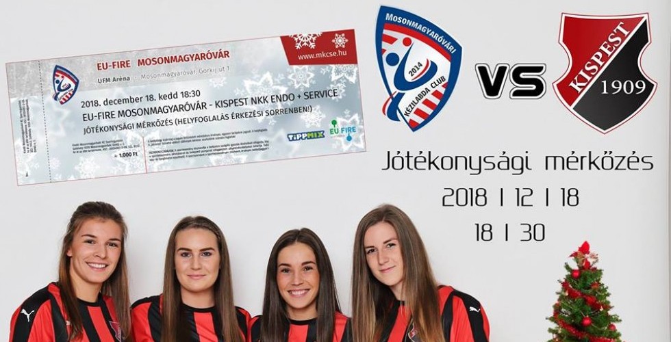 A KISPEST NKK AZ ELLENFELÜNK A JÓTÉKONYSÁGI MÉRKŐZÉSEN